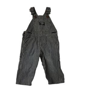 OshKosh B ’gosh Vestbak By Oshkosh Overall Railroad Striped 9Months